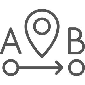 A to B icon
